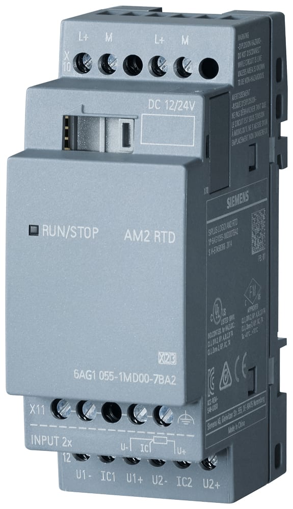 SIEMENS - SIE6AG10551MD007BA2 SIPLUS LOGO! AM2 RTD per LOGO! 8, -40 ... +70 °C con Conformal Coating based on 6ED1055-1MD00-0BA2