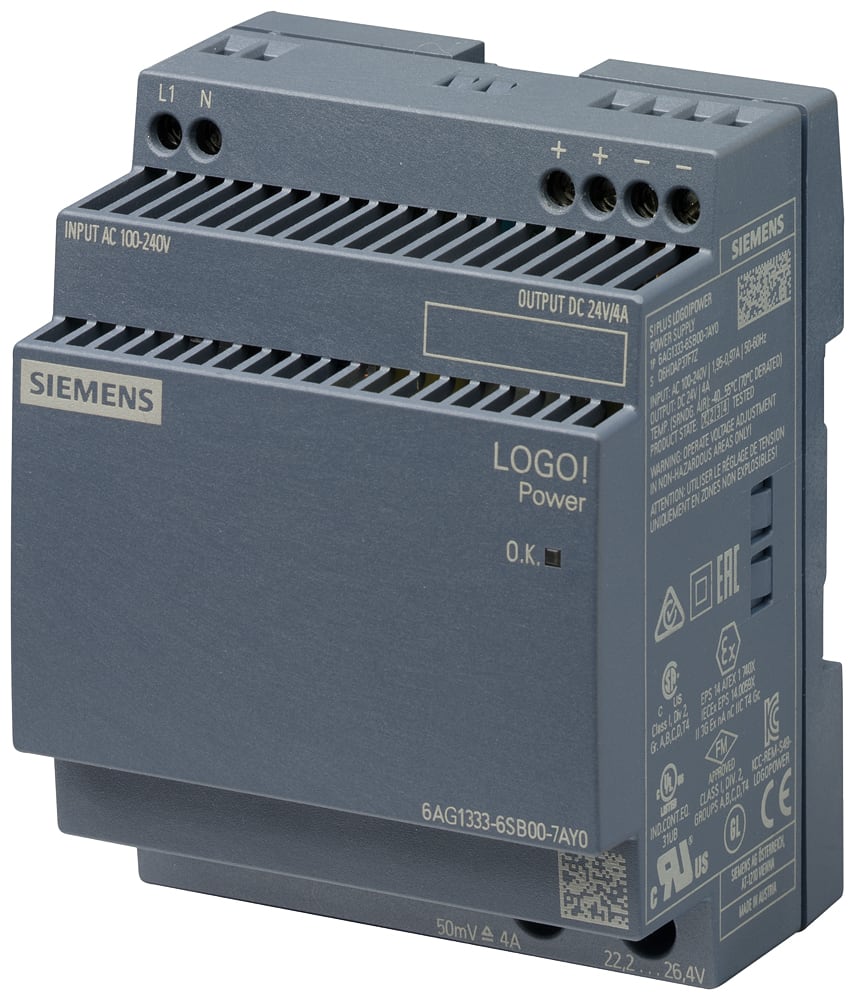 SIEMENS - SIE6AG13336SB007AY0 SIPLUS LOGO! POWER 24V 4A