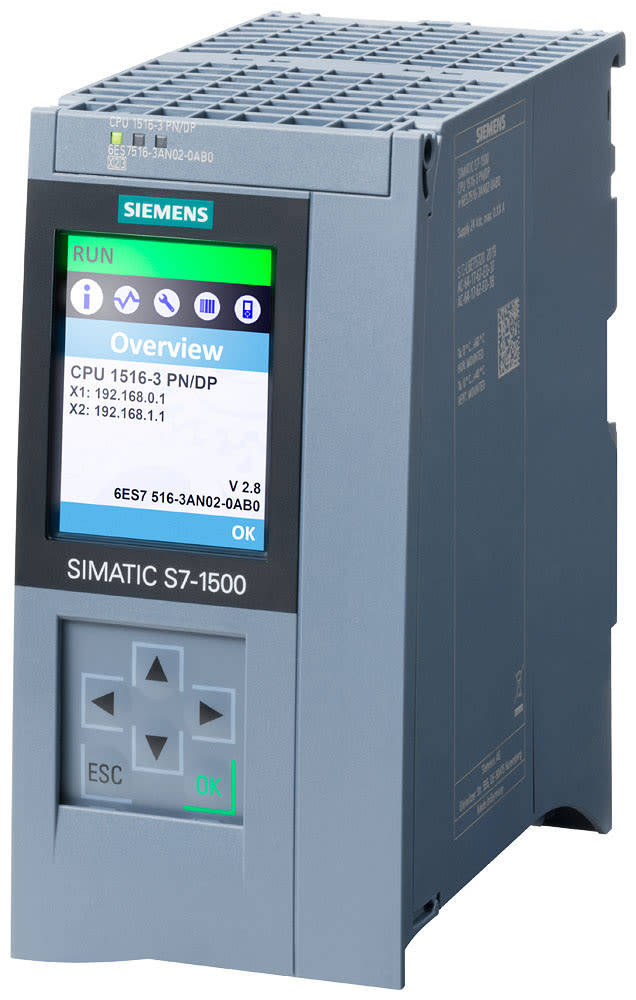 SIEMENS - SIE6ES75163AN020AB0 CPU 1516-3 PN/DP, 1MB PROG., 5MB DATI