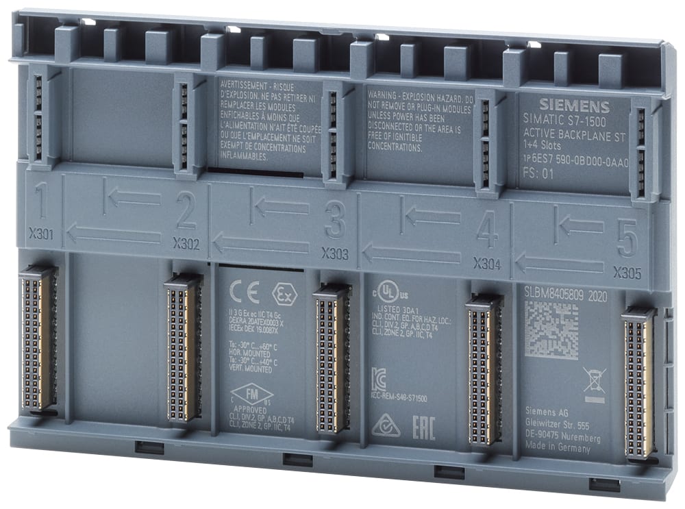 SIEMENS - SIE6ES75900BD000AA0 SIMATIC S7-1500 Active Backplane ST 1+4 slot 4 slot