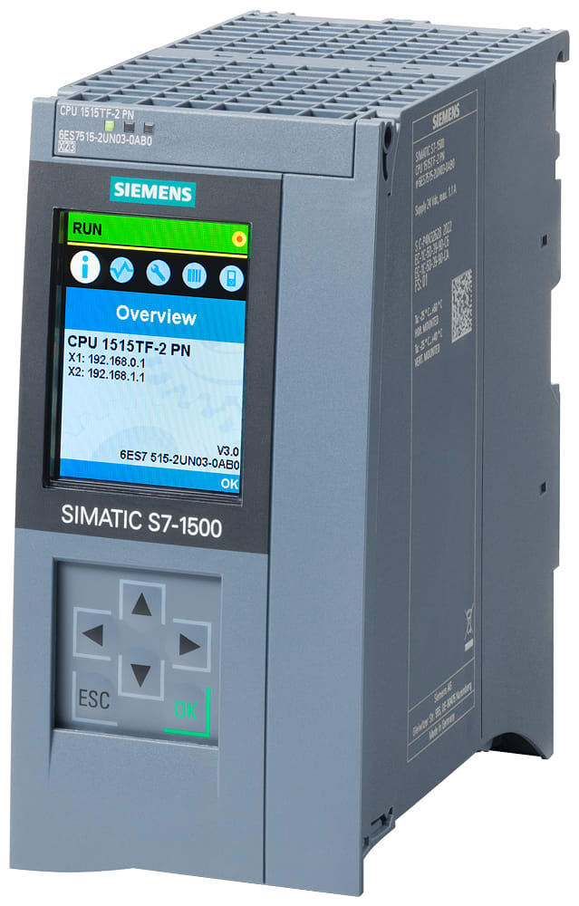 SIEMENS - SIE6ES75152UN030AB0 CPU 1515TF-2 PN, 1.5MB PROGR, 4.5MB DATA
