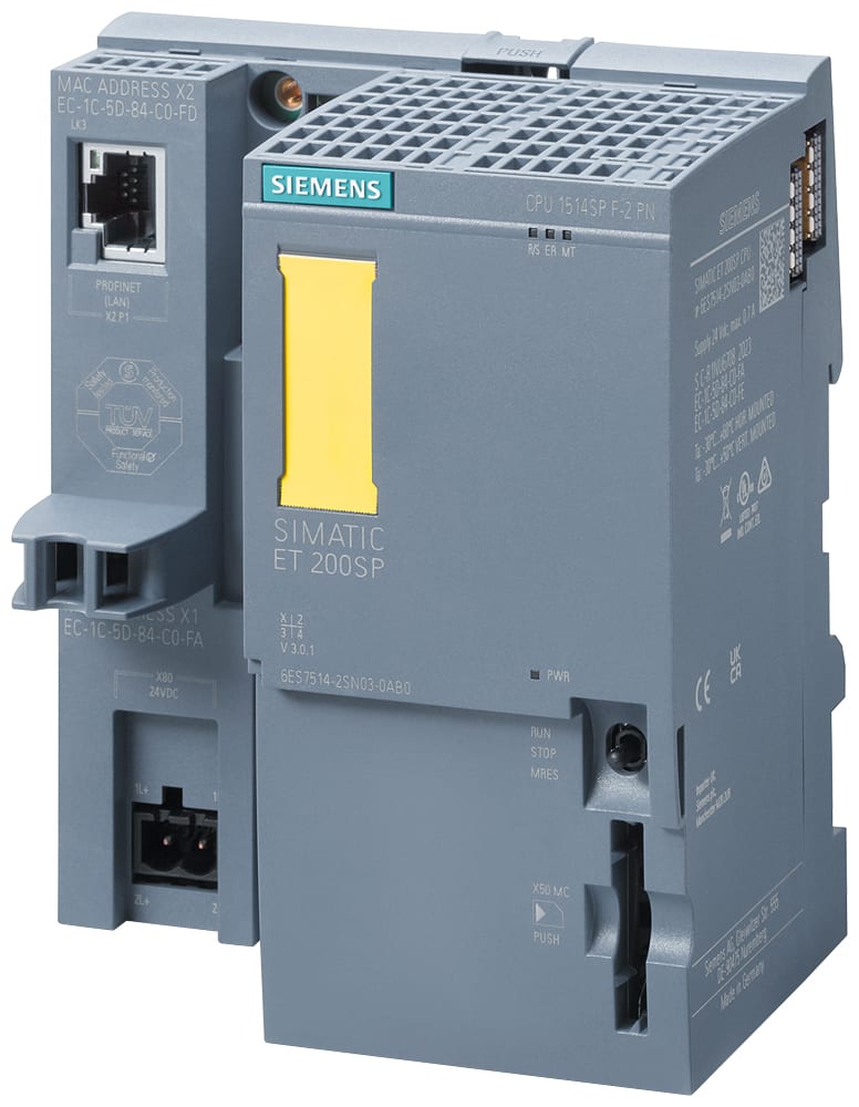SIEMENS - SIE6ES75142SN030AB0 SIMATIC ET 200SP CPU 1514SP F-2 PN