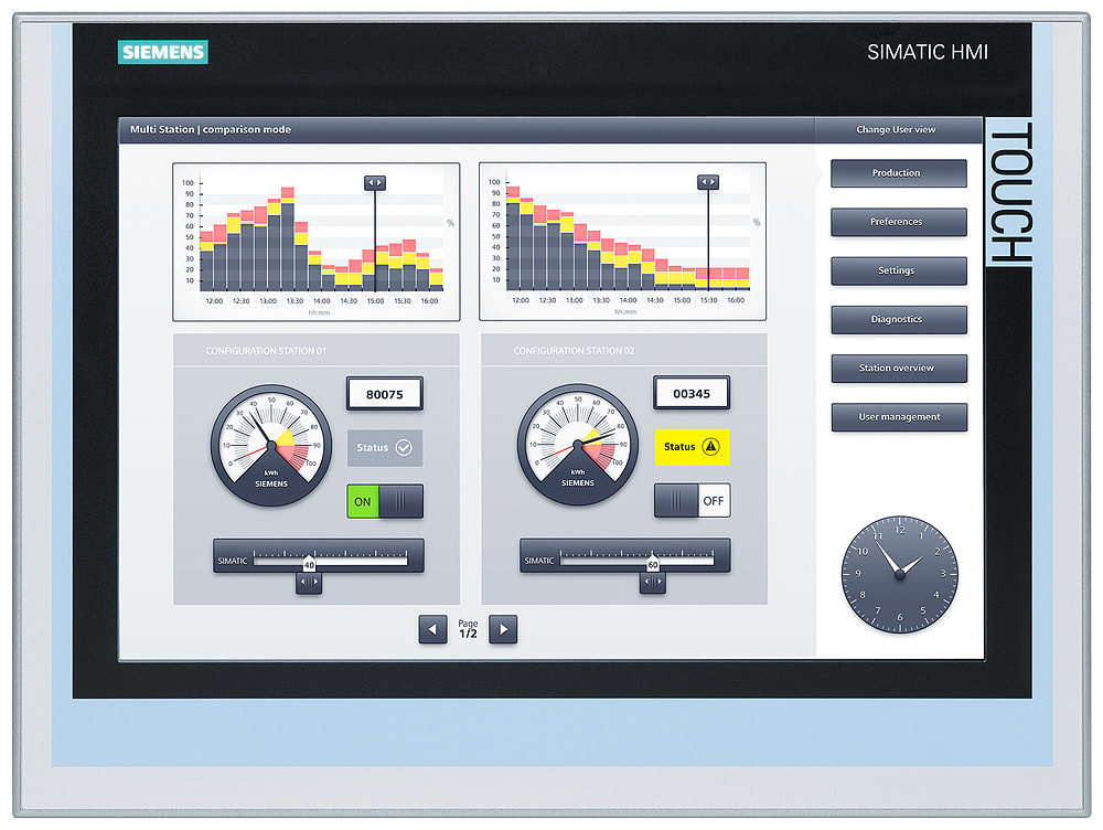 SIEMENS - SIE6AG11240QC024AX1 SIPLUS HMI TP1500 COMFORT