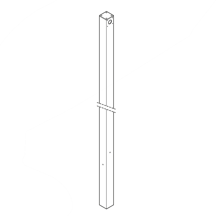 LOMBARDO - LOMLB140002K PALO FLAG H 4000 MM CORTEN