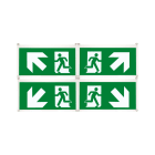 SCHNEIDER ELECTRIC - SNROVA53188 Exiway Easysign 24m, 4 Pittogrammi 45 gradi , accessorio di segnalazione