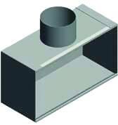 REHAU SPA - RE413569421001 REHAU PLENUM ISO RETTANGOL.ATT.SUPERIOR