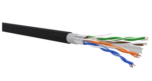 QUBIX SPA - QBX0502201NEBB0500 CAVO R6FT4YPE23 C6 F/UTP OUTD PVC-PE FCA