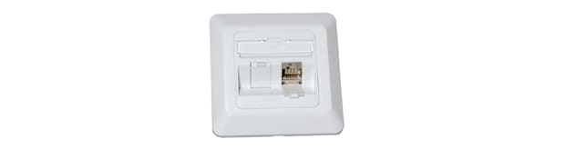 QUBIX SPA - QBX2004062 PLACCA CCS 80X80 INCLINATA 2 POS RJ45 BI