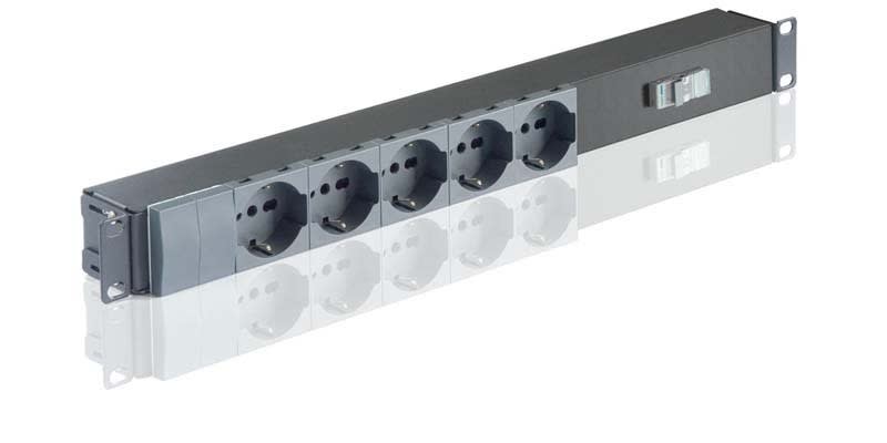 QUBIX SPA - QBX2011122 BARRA ALIMENTAZIONE 1U 5P INT.MAGN. NE