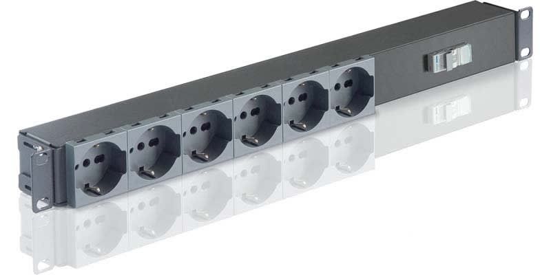 QUBIX SPA - QBX2011123 BARRA ALIMENTAZIONE 1U 6P INT.MAGN. NE