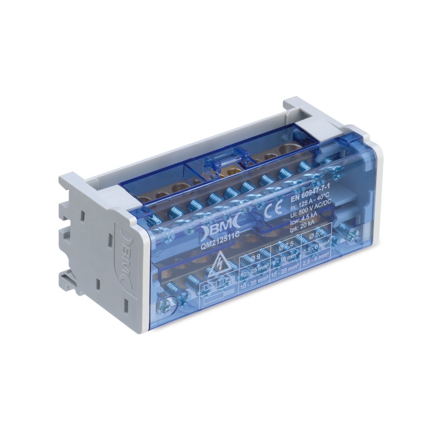 BM SPA - BMMQM210007C RIPARTITORE 2POLI 100A 7CONNESSIONI