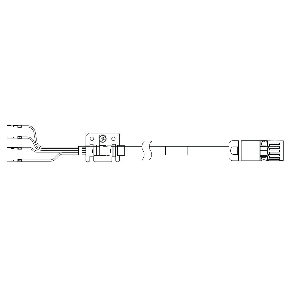 OMRON - OMRR88ACA1G015SF Cavo di alimentazione servomotore serie 1S.