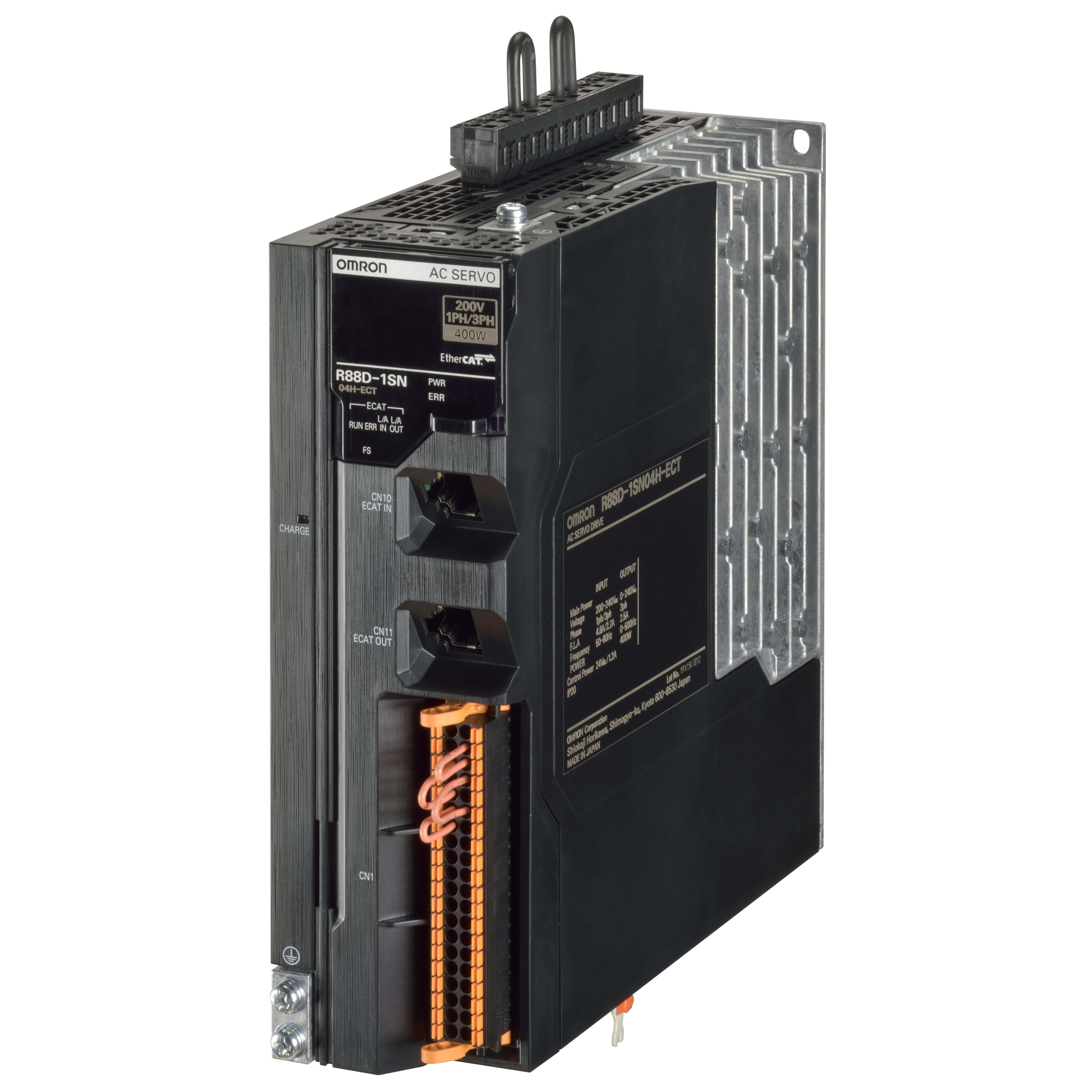OMRON - OMRR88D1SN04HECT51 1S-51,STO,SS1,SLS,ETHERCAT,400W,1-3 230V