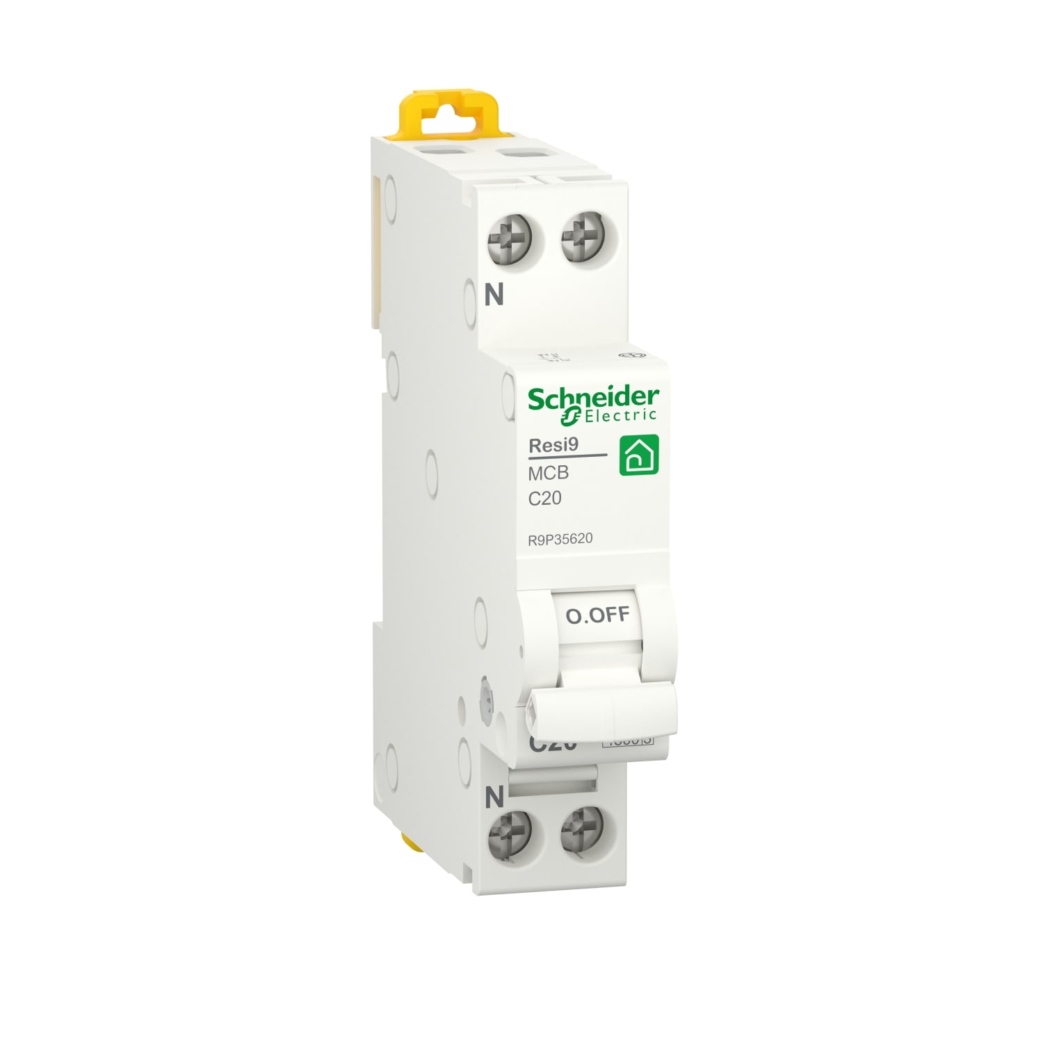 SCHNEIDER ELECTRIC - SNRR9P35620 INT.MAGN. RESI9 MCB 1P+N C 20A 4500A 1M