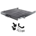 LINK4COM SRLS - LK4RE1P400.9005L Ripiano estraibile 19 1U 400 mm Nero