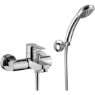 RUBINETTERIA PAFFONI - PFFRED023CR MIX VASCA CON SET DOCCIA E SUPPORTO SNOD