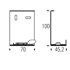 REGGIANI SPA ILLU - REG0.25431.0012 SUPPORTO CANALINA YORI X CANALI INCASSO