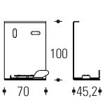 REGGIANI SPA ILLU - REG0.25431.0031 MOUNTING BRACKET YORI