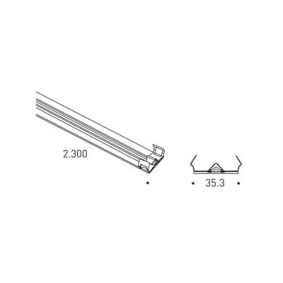 REGGIANI SPA ILLU - REG0.25874.0012 COPERTURA CANALINA TRIM L2300 PER YORI