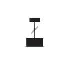 REGGIANI SPA ILLU - REG0.26053.0012 ACCESSORY SUSPENDED TRYBECA 75 SQUARE