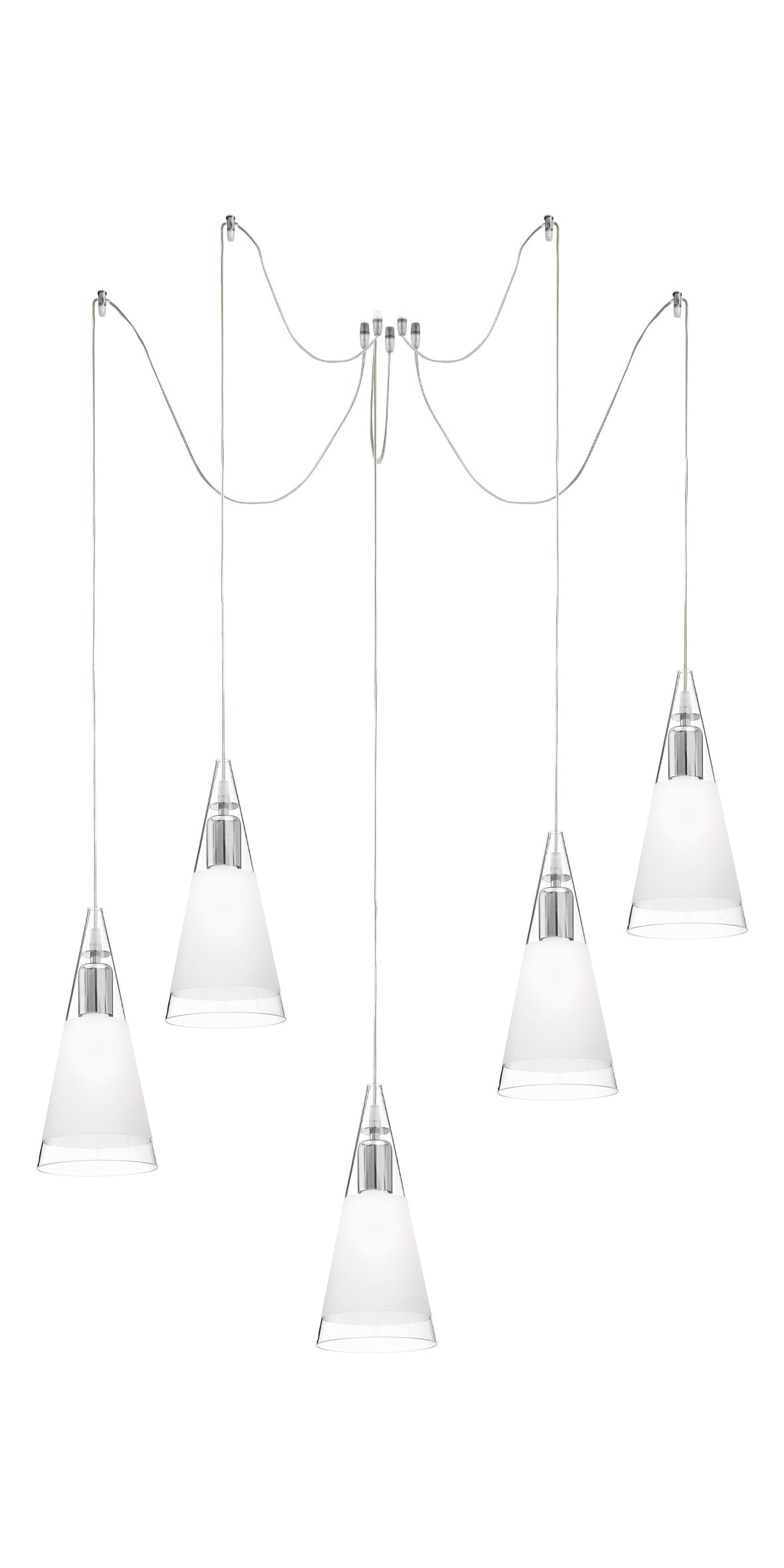 ROSSINI - RSSREN004 SOSPENSIONE E27 CRISTALLO 5X75W