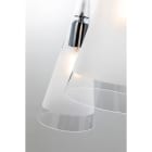 ROSSINI - RSSREN004 SOSPENSIONE 5 ELEMENTI CROMO/VETRO BIANC