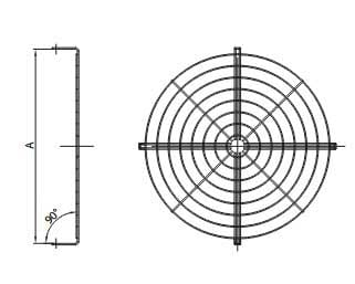ELICENT (MAICO) - ELI5RE6300 RETE PROT.INOX D.500 PR/AC-FC/AC63