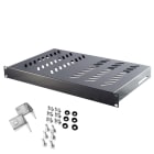 LINK4COM SRLS - LK4RF1P600.9005L Ripiano fisso 19 1U 600 mm Nero