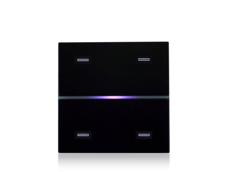 EELECTRON SPA - EEX9025GL04B03 DOPPIO VETRO 9025 4 CANALI - NERO + RGB