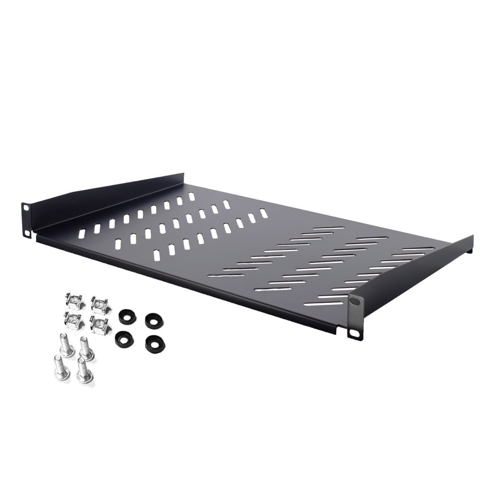 LINK4COM SRLS - LK4RM1P280.9005L Ripiano mensola 19  1U 280 mm Nero