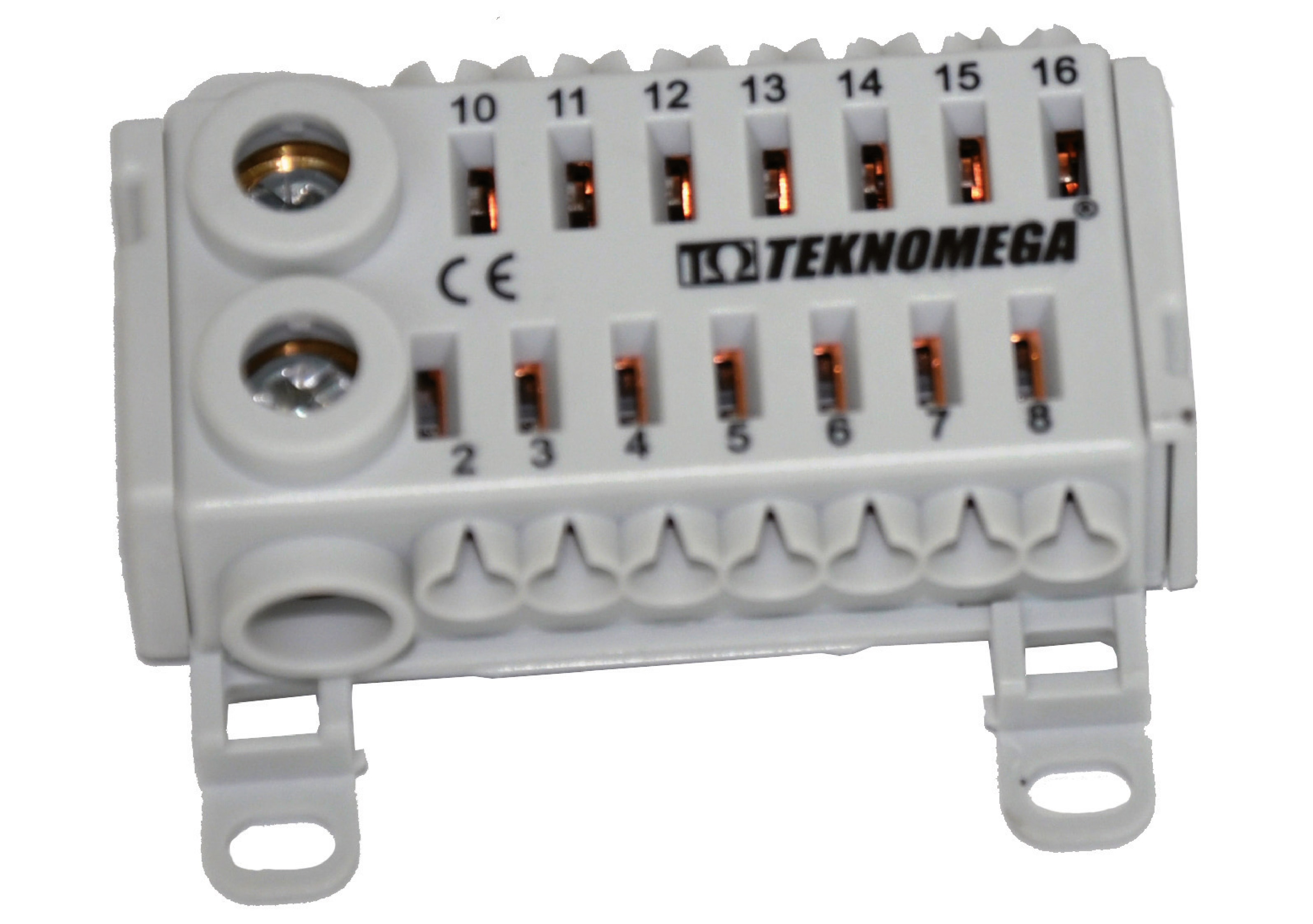 TEKNOMEGA SRL - TKGRPU5005 RIPARTITORE QUICK UNIPOL. 80A 14 OUT GRI