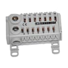 TEKNOMEGA SRL - TKGRPU5005 RIPARTITORE QUICK UNIPOL. 80A 14 OUT GRI
