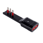 ROSI MATERIALE ELETT - RCORS7710N ADATTATORE EMILIA FLAT 10A 2P+T 250V NER