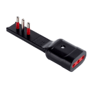 ROSI MATERIALE ELETT - RCORS7710N ADATTATORE EMILIA FLAT 10A 2P+T 250V NER