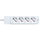 ROSI MATERIALE ELETT - RCORS8421B MULT SPECIALIST 4 POSTI, 1,5M CAVO, BIAN