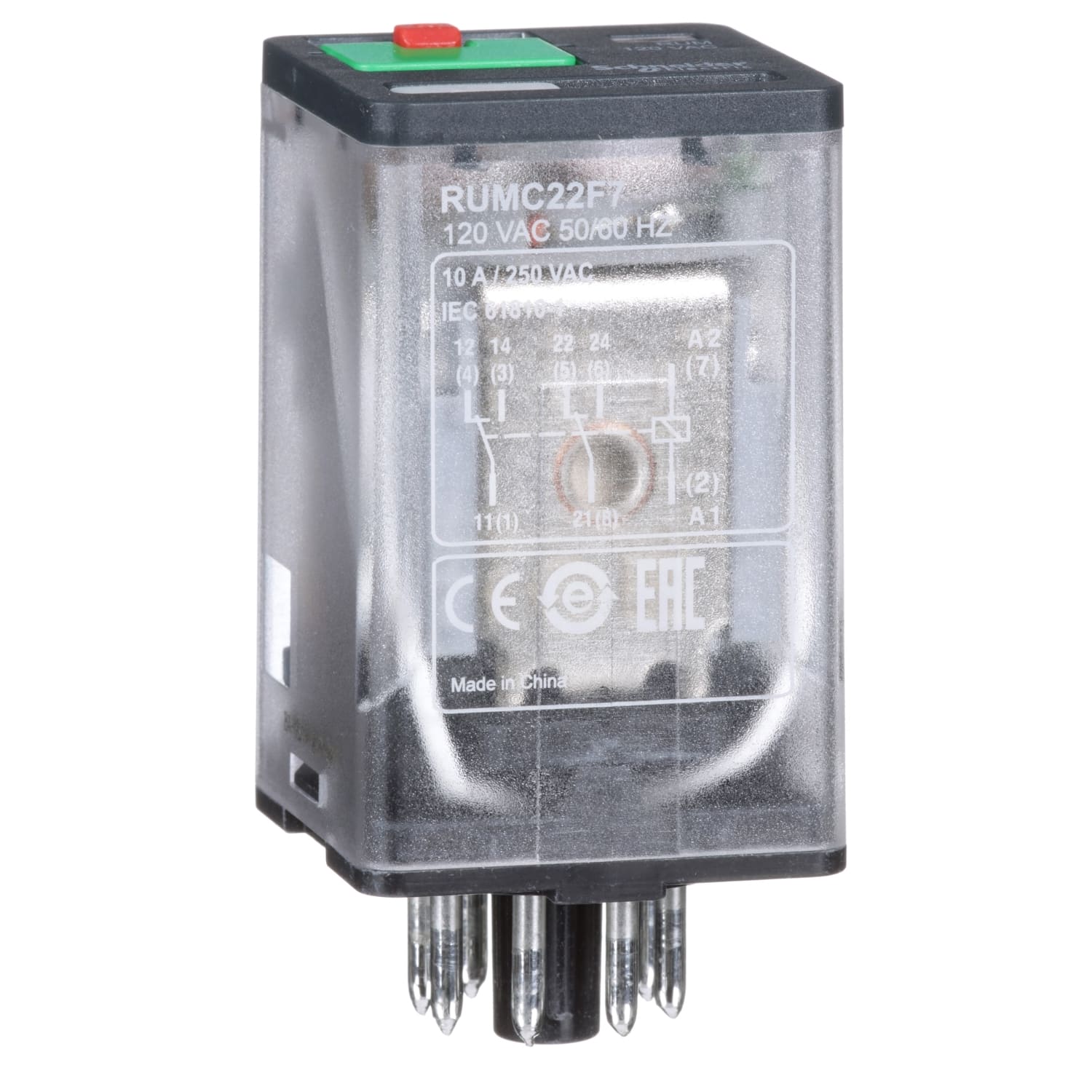 SCHNEIDER ELECTRIC - SNRRUMC22F7 RELE UNIVERSALE 2 NC/NO 120VAC 10 A LED