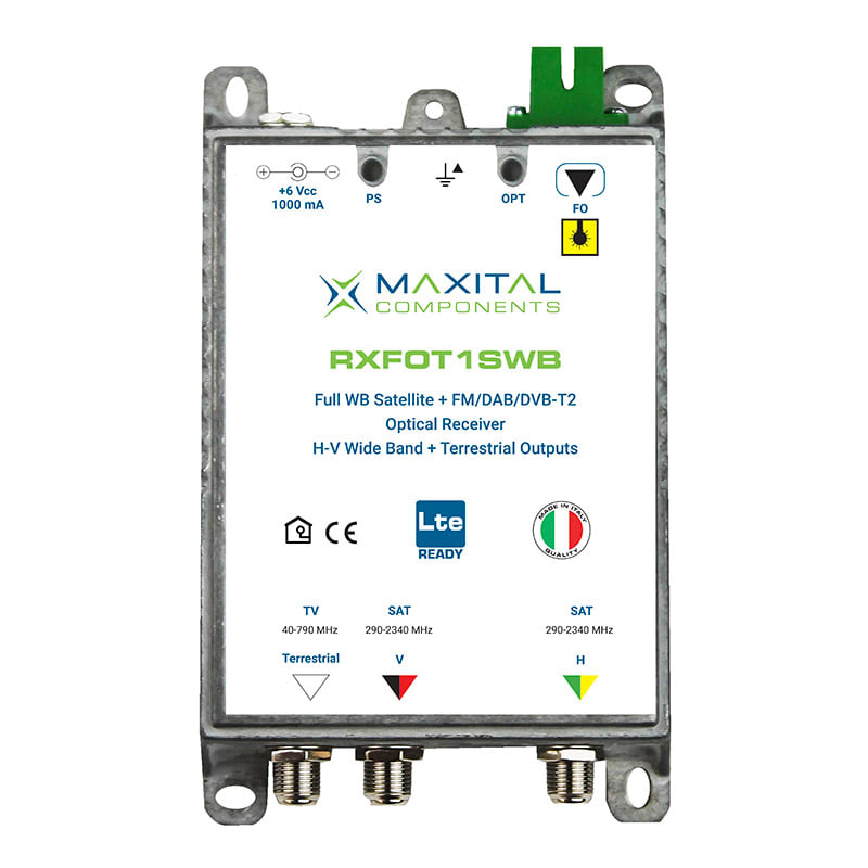 FTE MAXIMAL ITALIA S - FTERXFOT1SWB RXFOT1SWB RICEV. F.O. DTT 1 SAT WIDEBAND