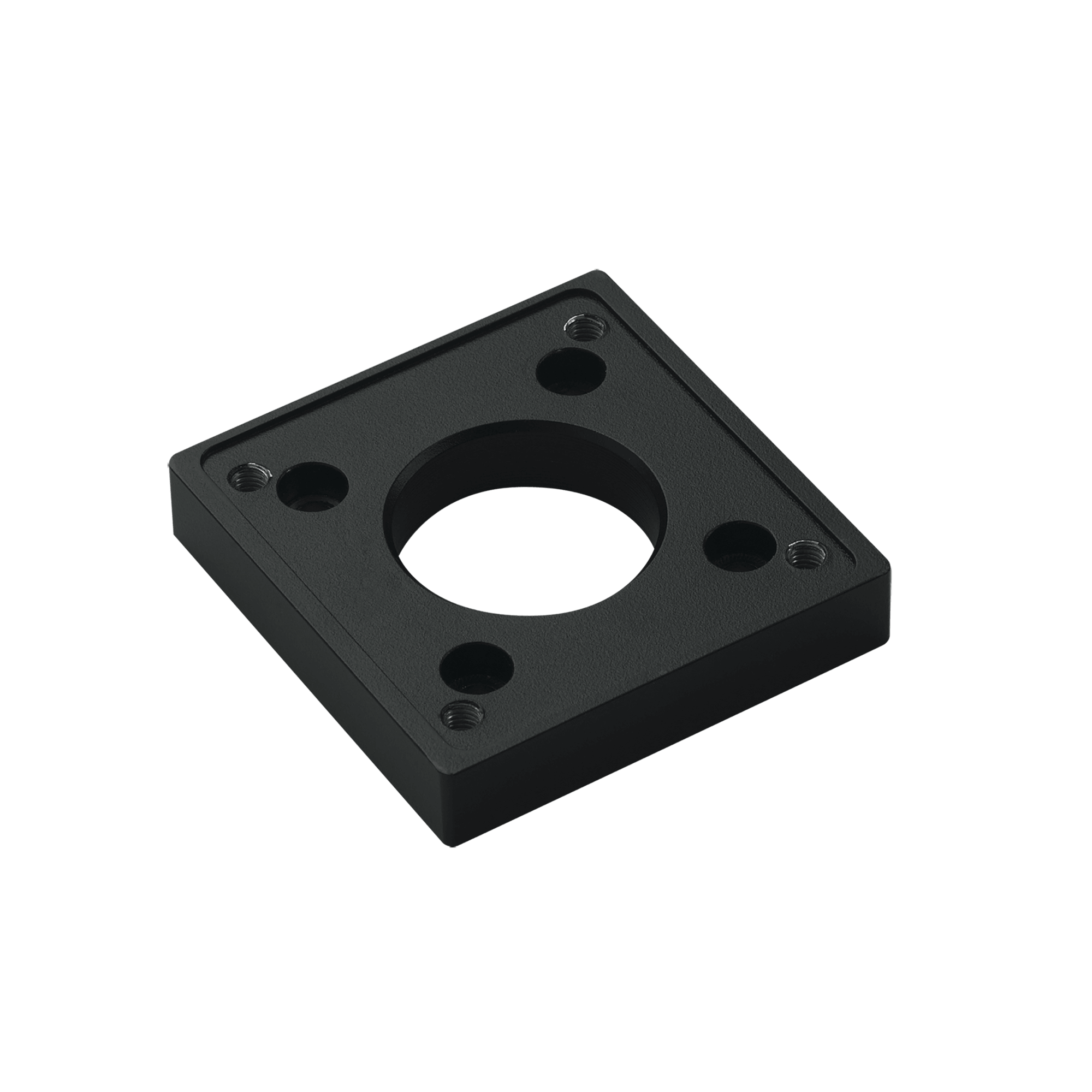 ELDON AUSTRIA GMBH - HOFS2MA48 Syspend 281-Max Adattatore a flangia per tubo tondo 80x80x15 mm, Nero, Alluminio