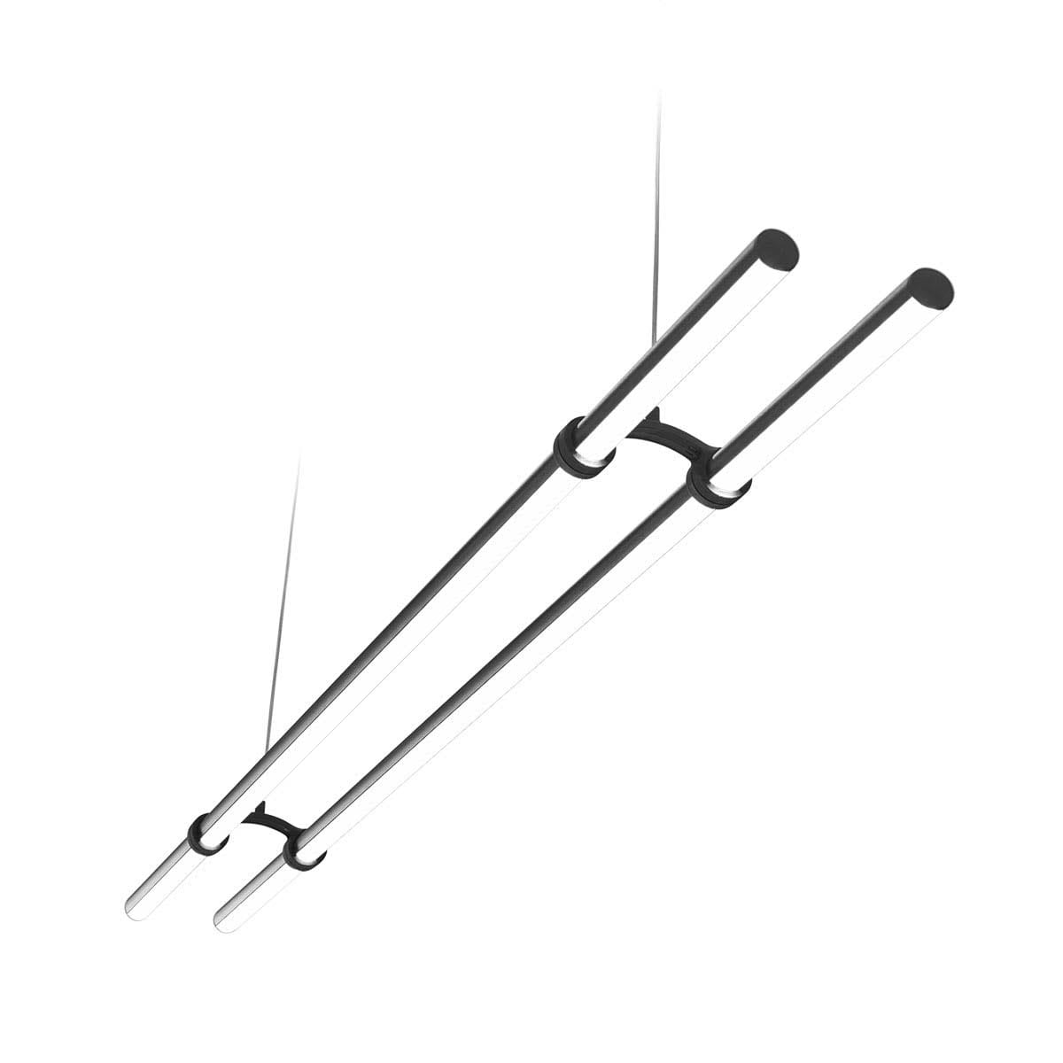 ESSE-CI SRL - ESC86PG48K4BK PIPE LINE/PG 48W 4000K CRI>90 NERO OPACO