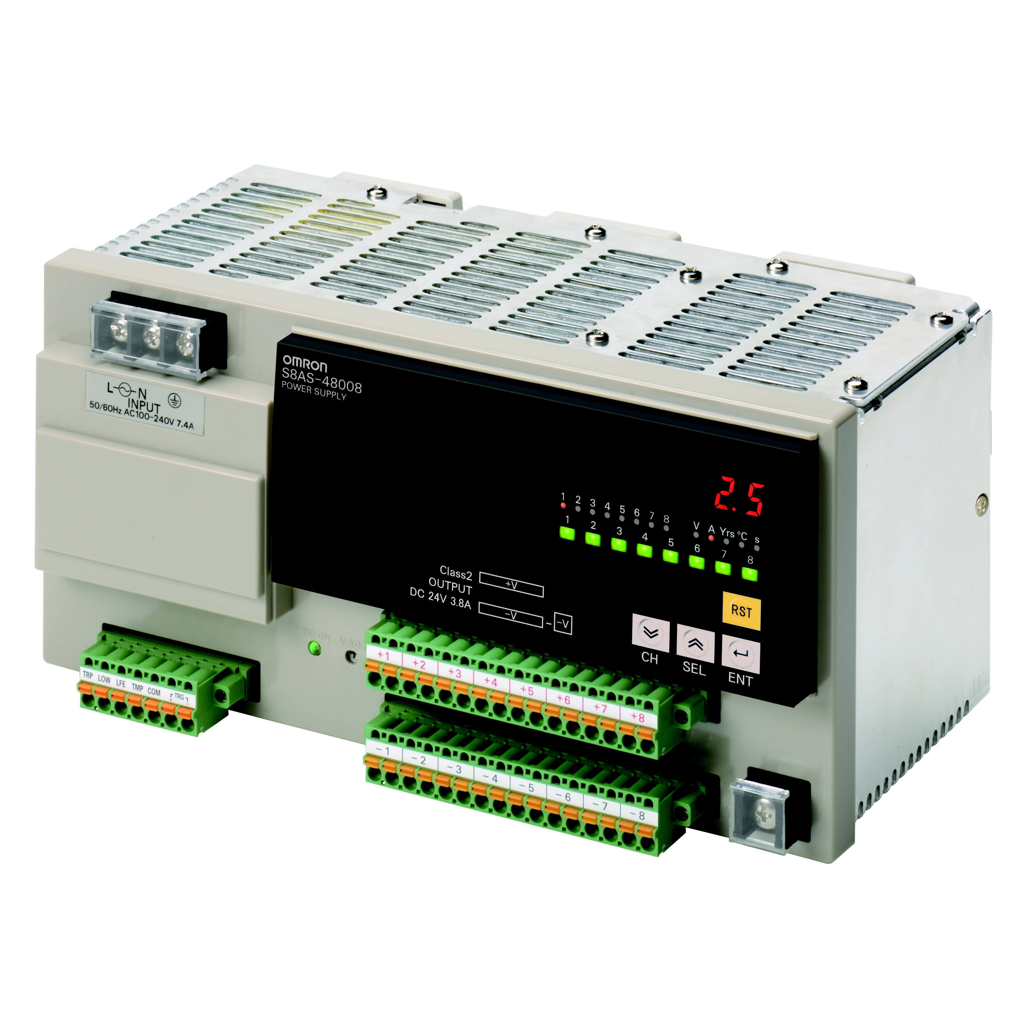OMRON - OMRS8AS48008 Alimentatore, 480 W, 24 V c.c., uscita a