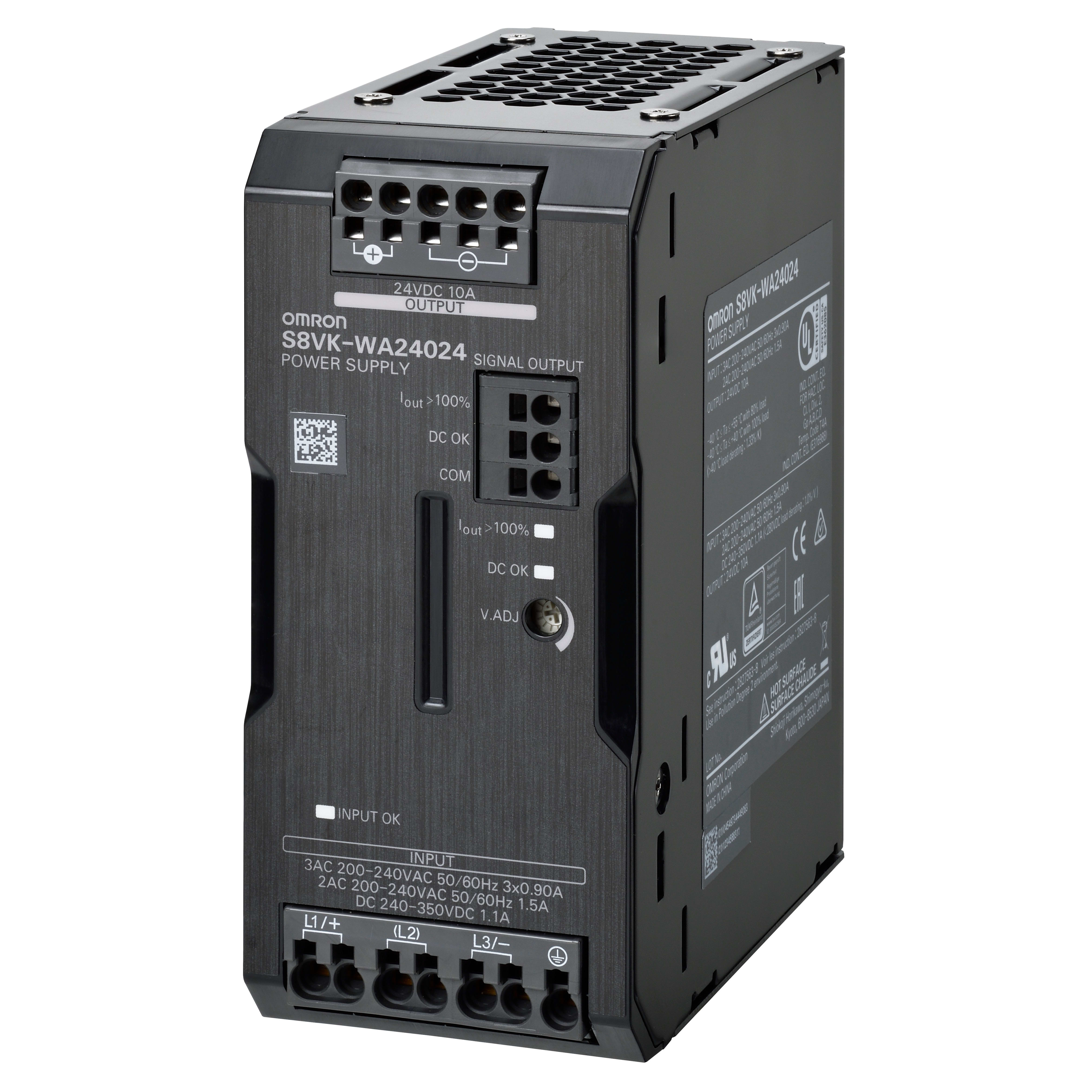 OMRON - OMRS8VKWA24024 ALIMENTATORE TRIFASE. 240 W. 24 V CC. 10
