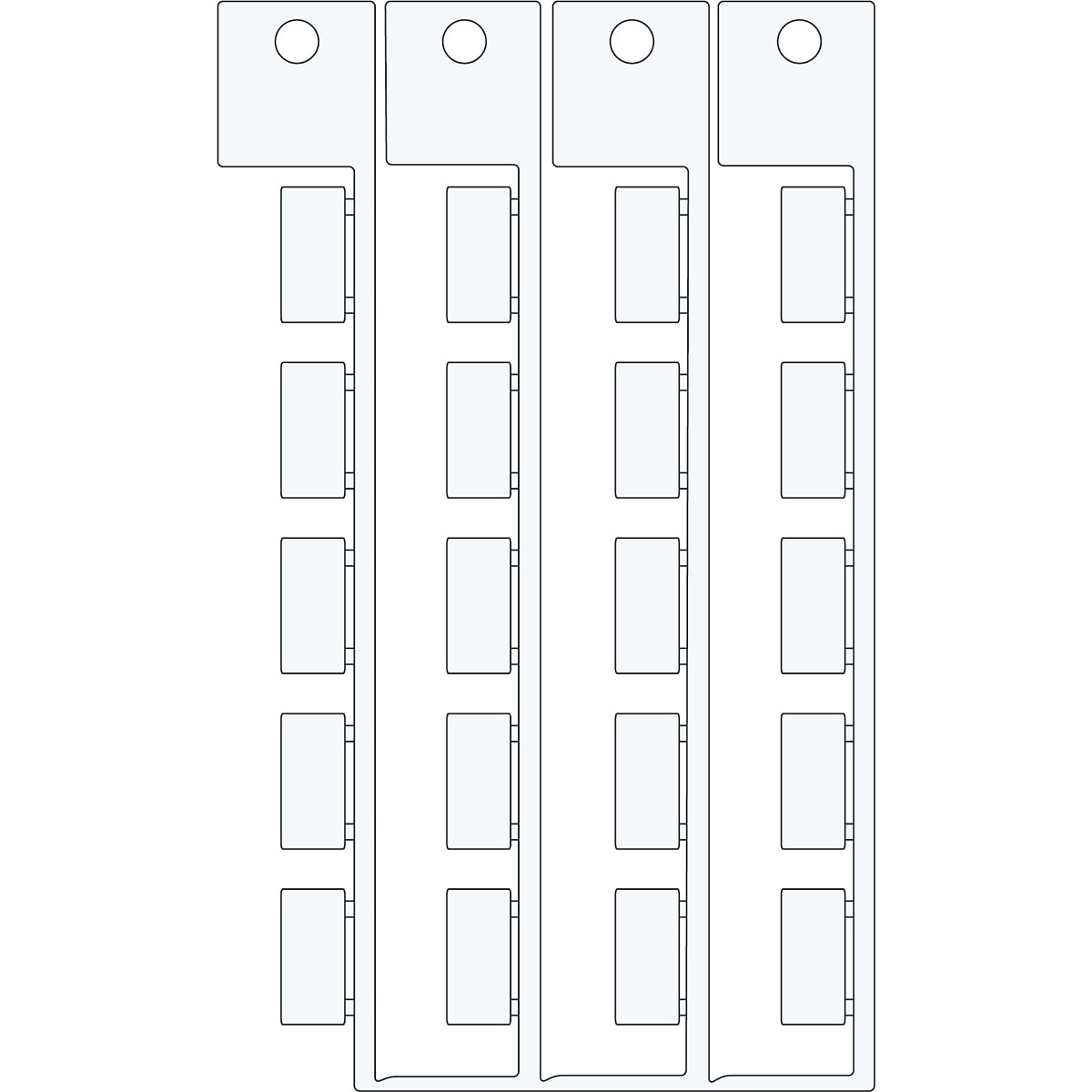 BRADY ITALIA - MODSA4841 TARGHETTA COMPONENTE TE LC1 8X17 - 340 T