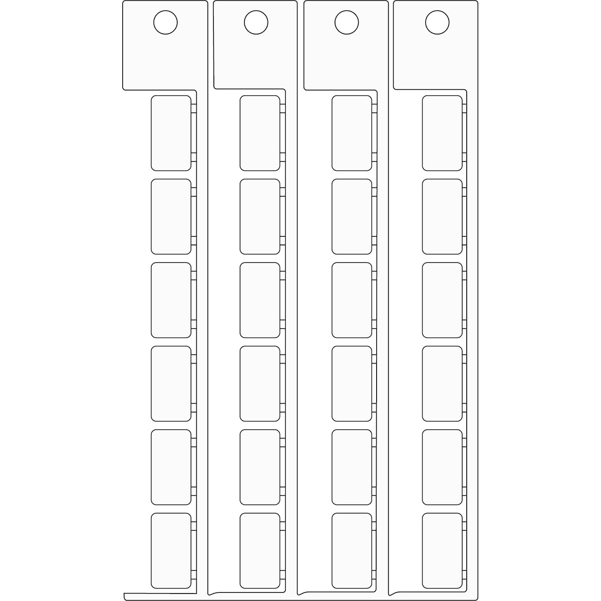 BRADY ITALIA - MODSA9X17 TARGHETTA COMPONENTE ABB 9X17 - 384 TAG