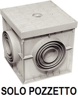 JUPITER SATI - JUP3111902 Pozzetto di ispezione in polipropilene dimensioni 300x300 mm altezza 300 mm