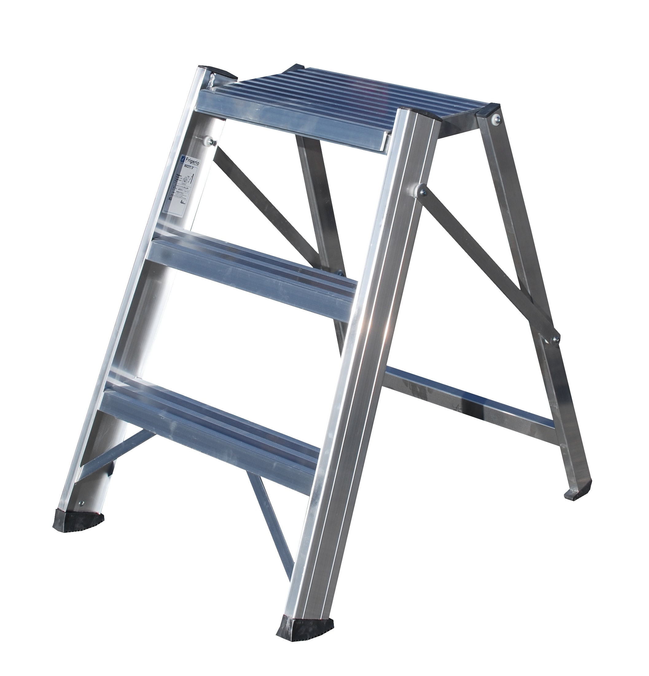 FRIGERIO CARPENTERIE - FRISCA 6027/02 SGABELLO PRO PIEGHEVOLE C/PIAT. ALLU. 2G