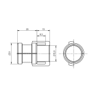 SCAME PARRE SPA - SCA900.0005363 PASSACAVO D.15-16 X SPLIT HOOD