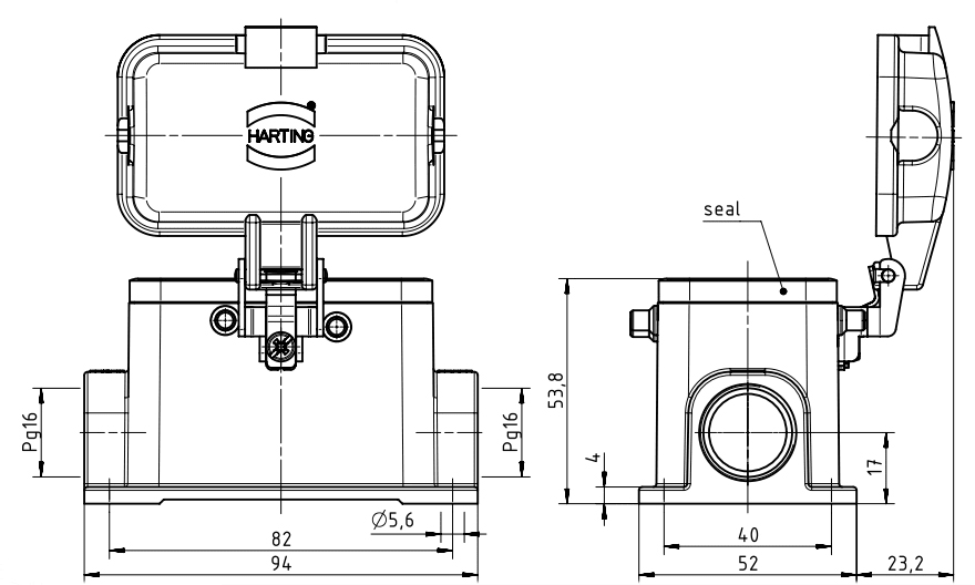 SCAME PARRE SPA - SCA930.0102261 CUSTODIA FISSA NORMALE TG.10 PG 2X16