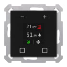 MDT ITALIA SRL - EYGSCN-RTR55S06.01 Termostato Umidostato KNX Smart55,RTR, nero opaco