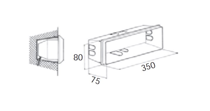 SIDE SPA - SDE320000 SCATOLA DA IMMURARE NE
