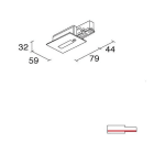SIDE SPA - SDE993251 BINARIO SITRACK 230V INCASSO TESTATA DI